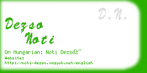 dezso noti business card